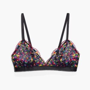 Savage X Fenty Floral Lace Bralette Size Medium